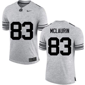 Men's Ohio State Buckeyes #83 Terry McLaurin Gray Nike NCAA College Football Jersey Classic MJJ6344LU